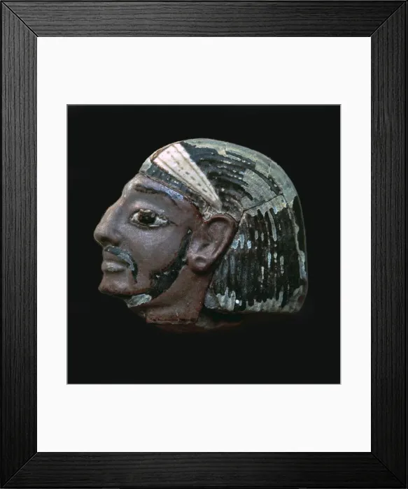 Framed Print : Egyptian glazed relief of a Hittite slave Framed Print : Egyptian glazed relief of a Hittite slave