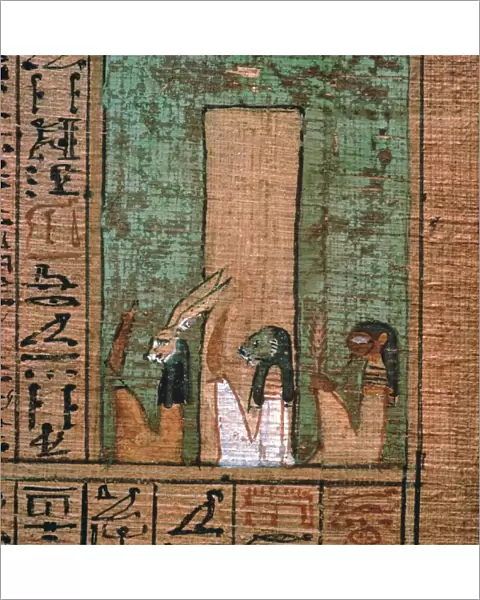 Detail from the Egyptian papyrus of Ani