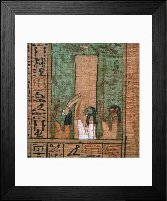 Framed Print : Detail from the Egyptian papyrus of Ani Framed Print : Detail from the Egyptian papyrus of Ani