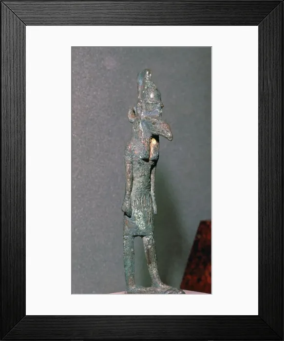 Framed Print : Bronze statuette of the Egyptian god Set Framed Print : Bronze statuette of the Egyptian god Set