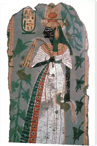 Egytian wall-painting of queen Ahmose-Nefertari, 16th century BC