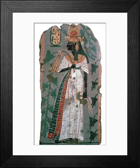 Framed Print : Egytian wall-painting of queen Ahmose-Nefertari, 16th century BC Framed Print : Egytian wall-painting of queen Ahmose-Nefertari, 16th century BC