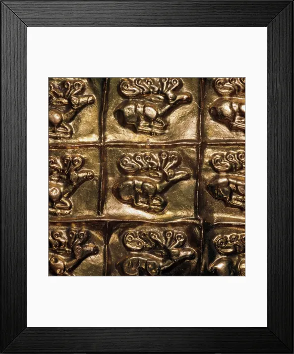 Framed Print : Detail of gold sheet from a Scythian quiver, 6th century Framed Print : Detail of gold sheet from a Scythian quiver, 6th century