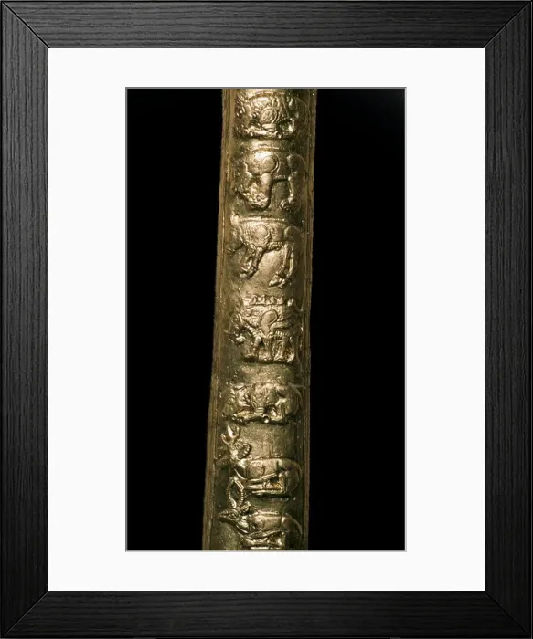 Framed Print : Scythian gold axe shaft-cover Framed Print : Scythian gold axe shaft-cover