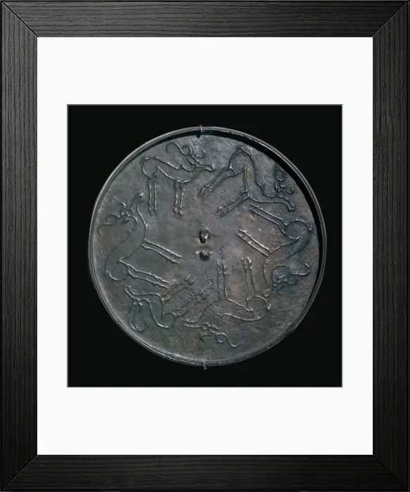 Framed Print : Back of an early Russian bronze mirror Framed Print : Back of an early Russian bronze mirror