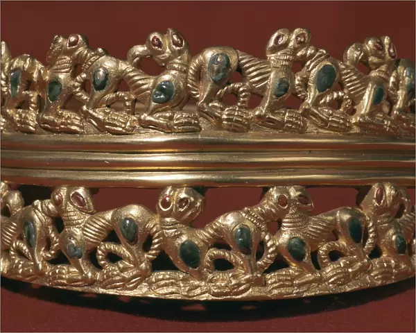 Detail of gold Sarmatian diadem