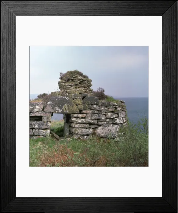 Framed Print : Entrance of the promontory fort Dun Gruieag Framed Print : Entrance of the promontory fort Dun Gruieag