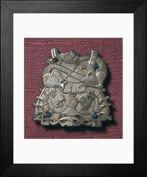 Framed Print : Brooch from a Viking grave Framed Print : Brooch from a Viking grave