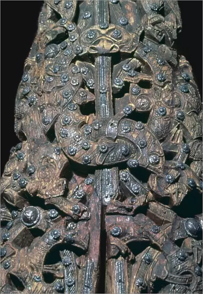 Detail of decorations from a Viking ship burial, 9th century