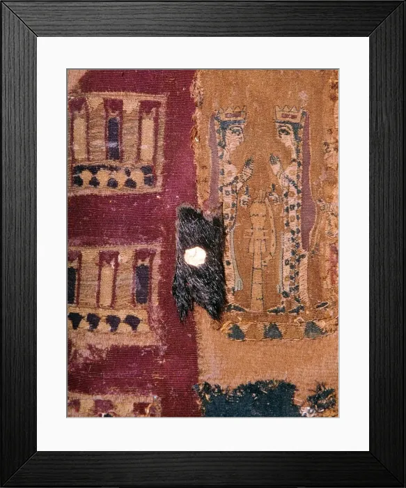 Framed Print : Detail of an Iranian cloth shabrack, found in a Scythian tomb, 5th century BC Framed Print : Detail of an Iranian cloth shabrack, found in a Scythian tomb, 5th century BC