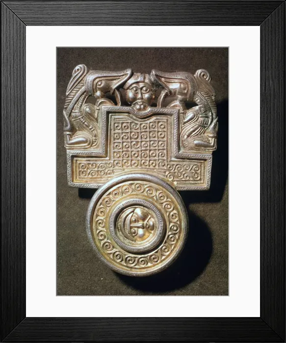 Framed Print : Iron age Germanic brooch Framed Print : Iron age Germanic brooch