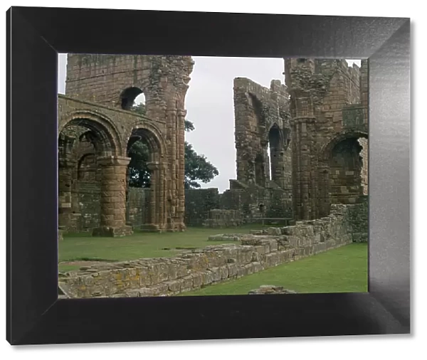 View of Lindisfarne priory, 7th century