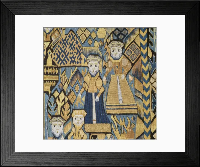 Framed Print : Detail of a tapestry showing Bathsheba and David, 17th century Framed Print : Detail of a tapestry showing Bathsheba and David, 17th century