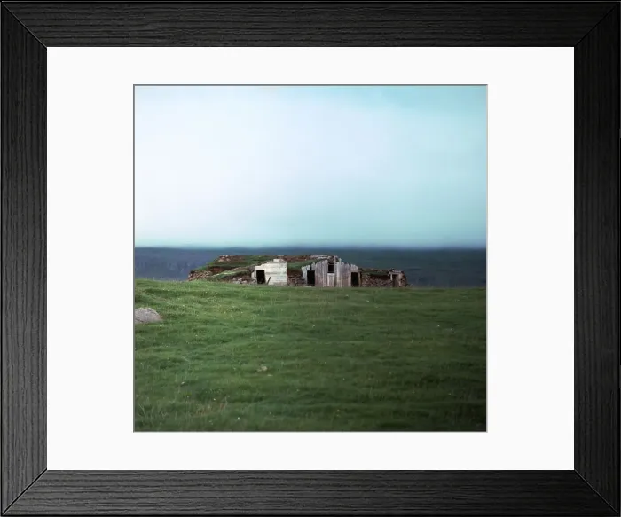 Framed Print : Old Viking-style Icelandic turf farm Framed Print : Old Viking-style Icelandic turf farm