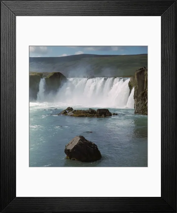 Framed Print : Waterfall in Iceland Framed Print : Waterfall in Iceland