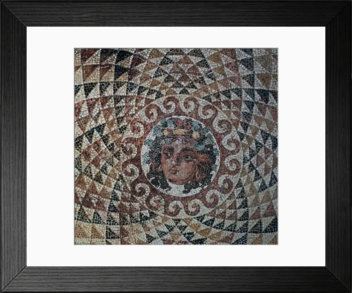 Framed Print : Roman mosaic of Dionysus