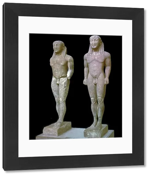 Greek statues of Kleobis and Biton, 6th century BC