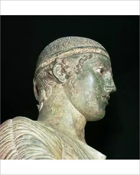Detail of the Charioteer of Delphi, 5th century BC
