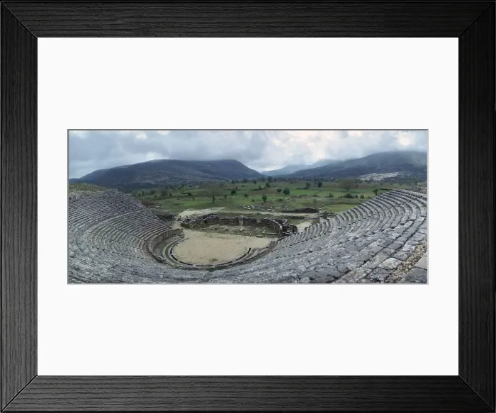 Framed Print : Greek theatre at Dodona, 3rd century BC Framed Print : Greek theatre at Dodona, 3rd century BC
