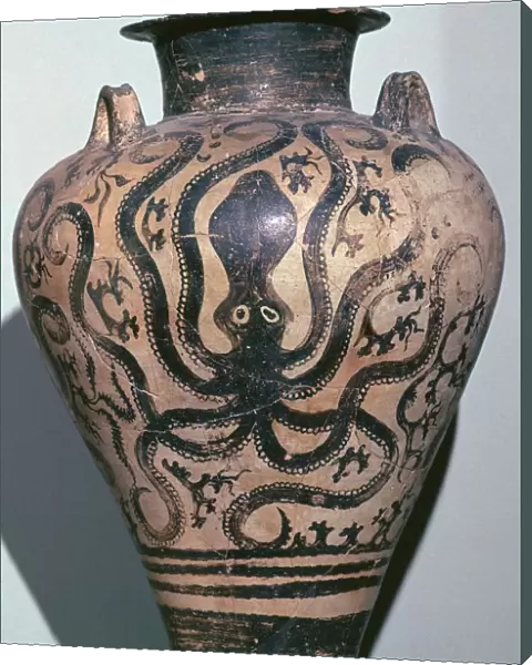 Mycenaen amphora with octopus design, 16th century BC