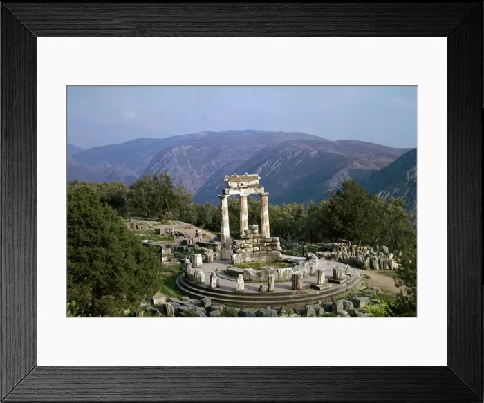 Framed Print : Tholos of Athena at Delphi, 4th century BC Framed Print : Tholos of Athena at Delphi, 4th century BC