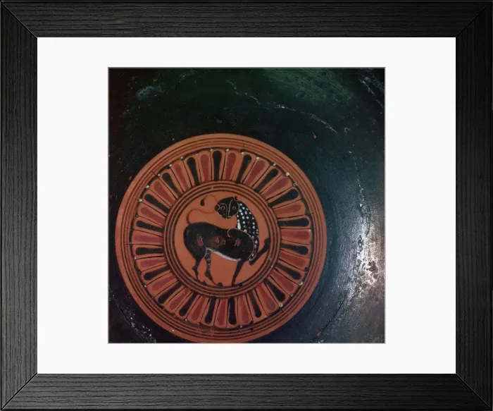 Framed Print : Motif from Corinthian-style dish, 6th century BC Framed Print : Motif from Corinthian-style dish, 6th century BC