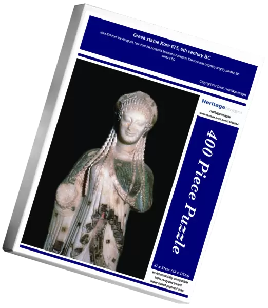 Greek statue Kore 675, 6th century BC