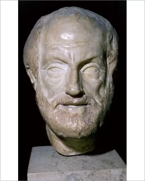 Bust of the Greek philosopher Aristotle