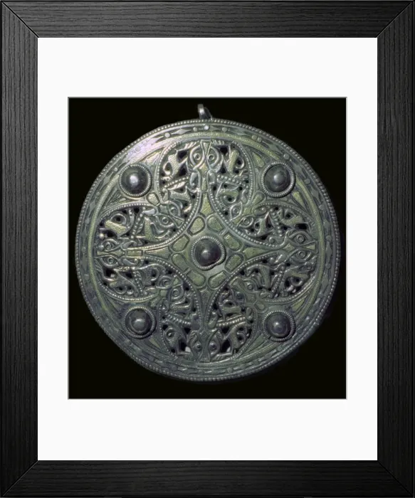 Framed Print : The Strickland Brooch, Anglo-Saxon, mid-9th century Framed Print : The Strickland Brooch, Anglo-Saxon, mid-9th century