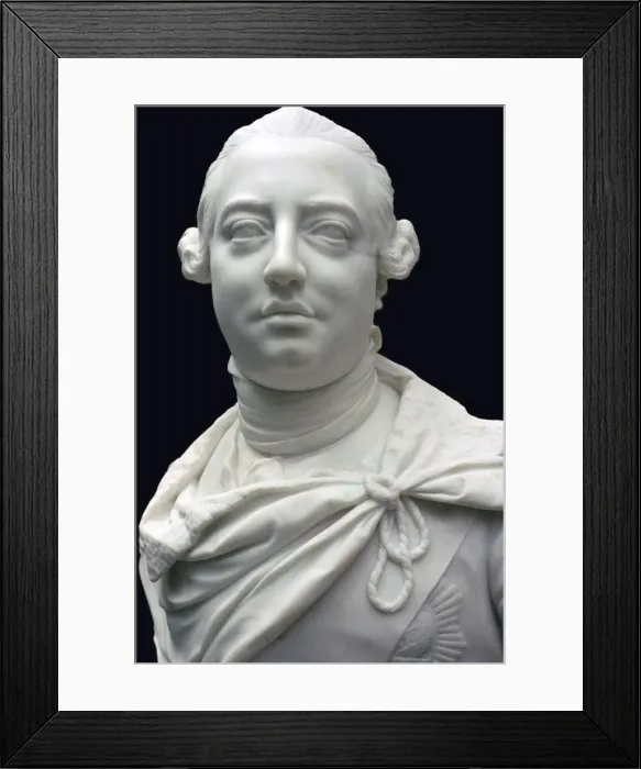 Framed Print : Bust of King George III of England, 1767. Artist: John Nost Framed Print : Bust of King George III of England, 1767. Artist: John Nost