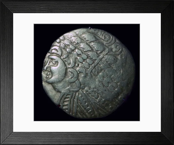 Framed Print : Gallo-belgic stater of the Ambiani, 1st centruy BC Framed Print : Gallo-belgic stater of the Ambiani, 1st centruy BC