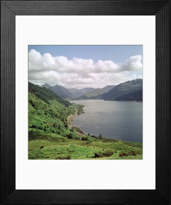 Framed Print : Loch Duick and the Five Sisters of Kintail Framed Print : Loch Duick and the Five Sisters of Kintail