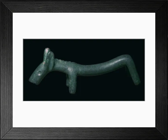 Framed Print : Celtic bronze dog from the British Museums collection Framed Print : Celtic bronze dog from the British Museums collection