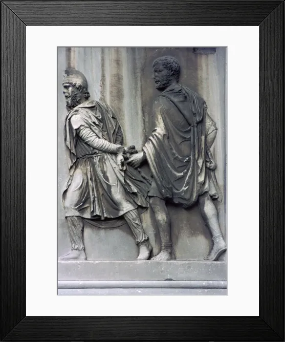 Framed Print : Detail of the Arch of Constantine, 4th century Framed Print : Detail of the Arch of Constantine, 4th century