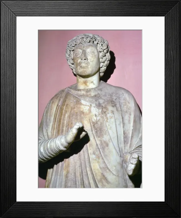 Framed Print : Statue of a Roman municipal magistrate, 4th century Framed Print : Statue of a Roman municipal magistrate, 4th century