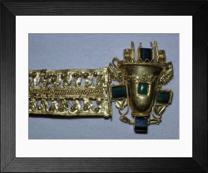 Framed Print : Gold Roman bracelet Framed Print : Gold Roman bracelet