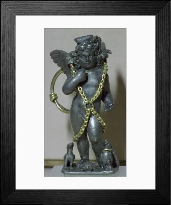 Framed Print : Roman bronze statuette of Harpocrates Framed Print : Roman bronze statuette of Harpocrates