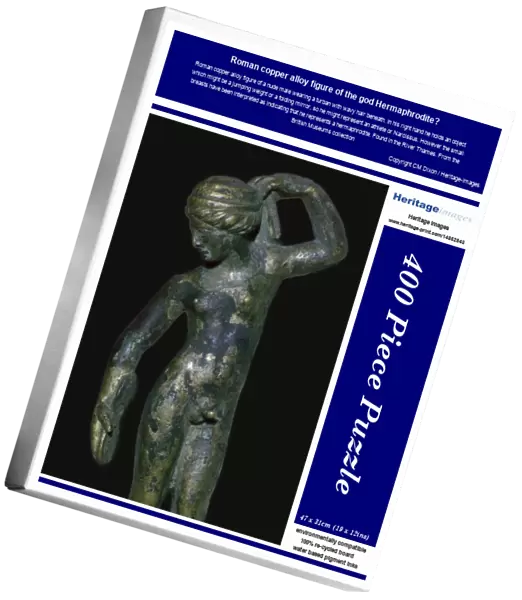 Roman copper alloy figure of the god Hermaphrodite?