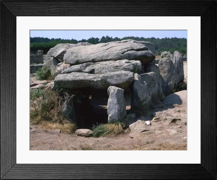 Framed Print : Dolmen at Kermario in Brittany, c, 36th century BC Framed Print : Dolmen at Kermario in Brittany, c, 36th century BC