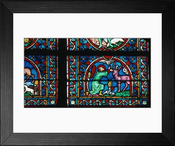 Framed Print : Window detail from Notre Dame of St Eustace, 14th century Framed Print : Window detail from Notre Dame of St Eustace, 14th century