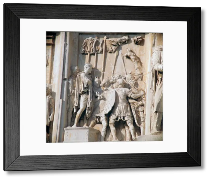 Framed Print : Detail from the arch of Constantine, 3rd century Framed Print : Detail from the arch of Constantine, 3rd century
