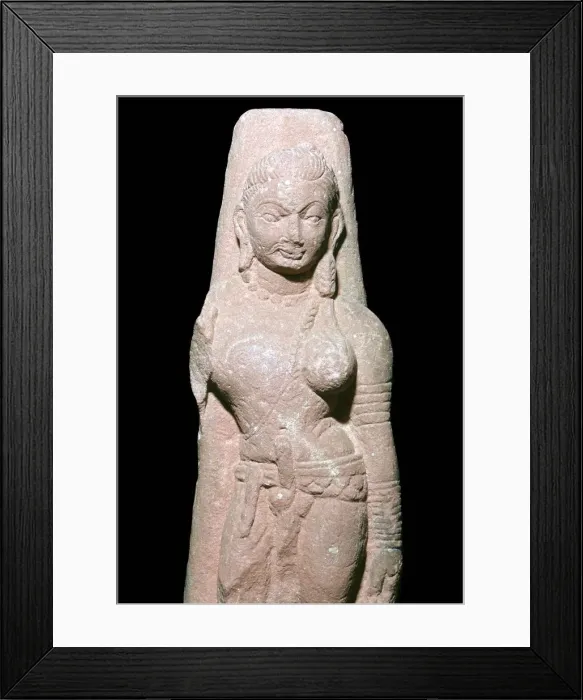 Framed Print : Depiction of Siva and his consort Parvati, shown as one figure Framed Print : Depiction of Siva and his consort Parvati, shown as one figure