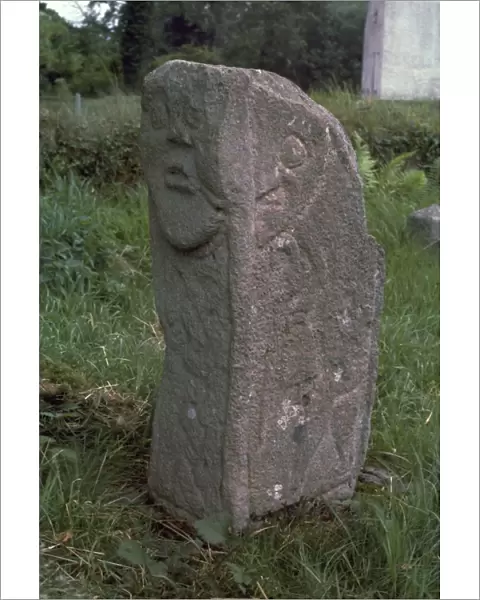 Bishops stone at Killadeas in Ireland, 6th century
