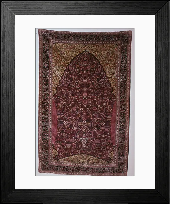 Framed Print : South Persian prayer rug, 18th century Framed Print : South Persian prayer rug, 18th century