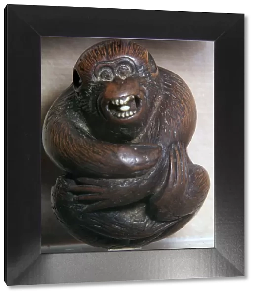 Japanese Netsuke of a monkey, 19th century
