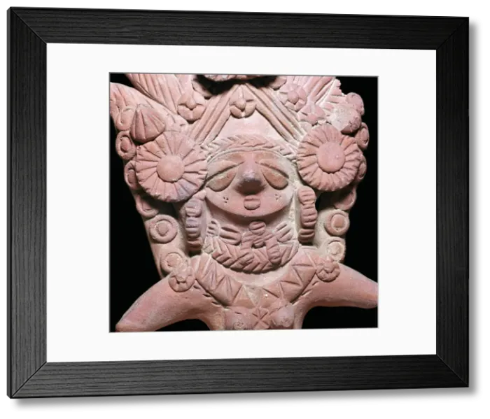 Framed Print : Indian terracotta bust of the mother-goddess Sar Dheri, 1st century Framed Print : Indian terracotta bust of the mother-goddess Sar Dheri, 1st century