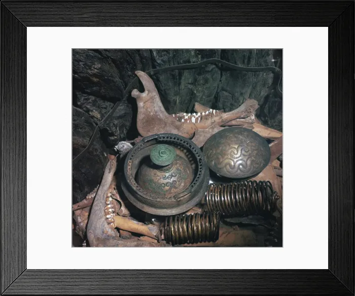 Framed Print : Contents of a sacrificial well in Denmark Framed Print : Contents of a sacrificial well in Denmark