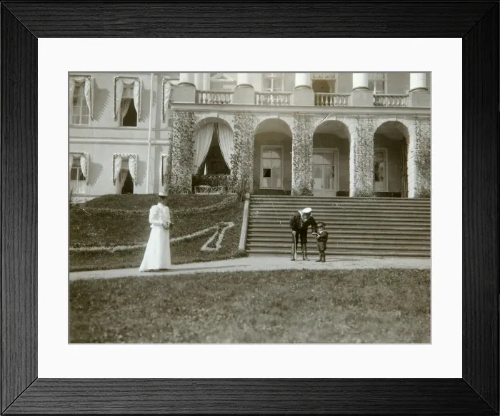 Framed Print : Tsarina Alexandra Fyodorovna with Tsarevich Alexei of Russia, c1907-c1910. Artist: K von Hahn Framed Print : Tsarina Alexandra Fyodorovna with Tsarevich Alexei of Russia, c1907-c1910. Artist: K von Hahn