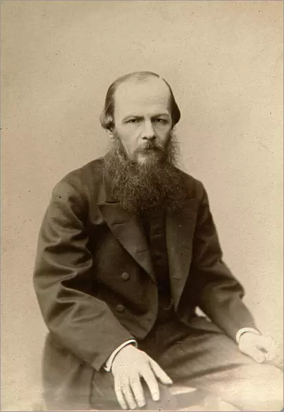 Fyodor Dostoevsky, Russian novelist, c1860-c1881. Artist: Lauffert