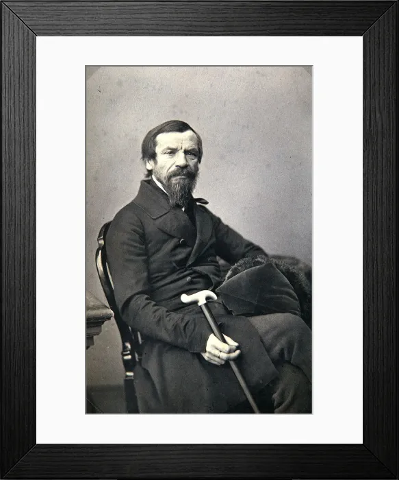 Framed Print : Michail Pogodin, Russian historian and journalist, 1850s. Artist: Karl August Bergner Framed Print : Michail Pogodin, Russian historian and journalist, 1850s. Artist: Karl August Bergner